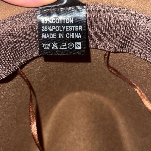 ✨NWOT✨Women Belt Buckle Fedora Hat Classic Wide Brim Floppy Felt Panama Hat✨ main image 13